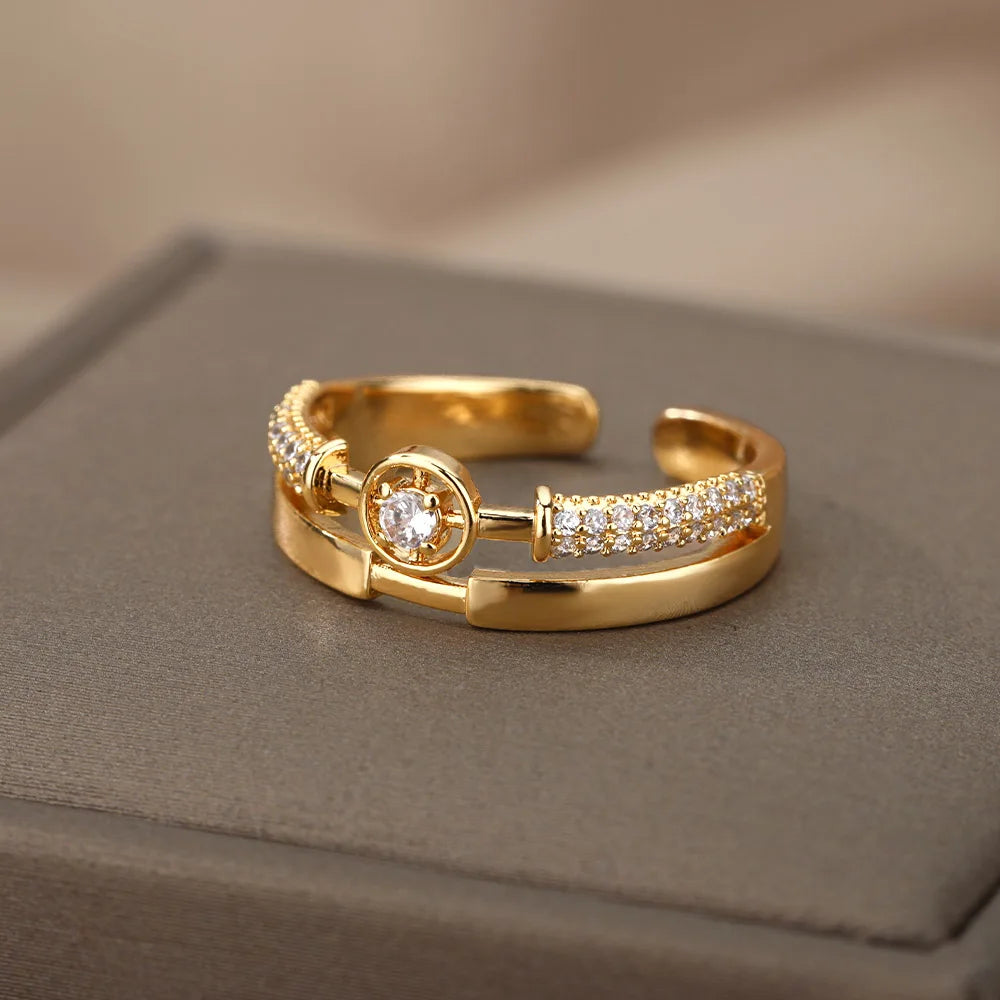 Starlight Zircon Ring