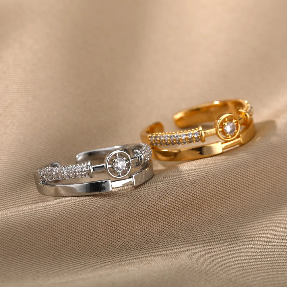 Starlight Zircon Ring