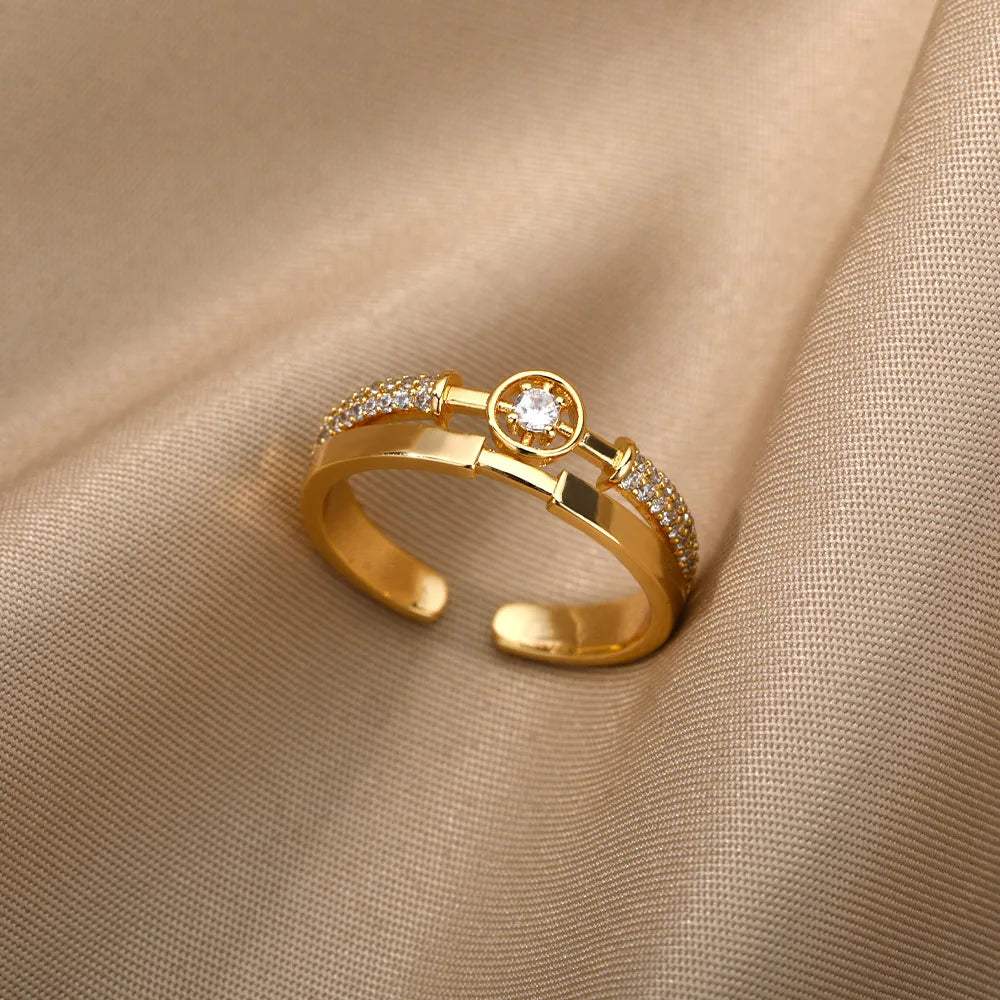 Starlight Zircon Ring