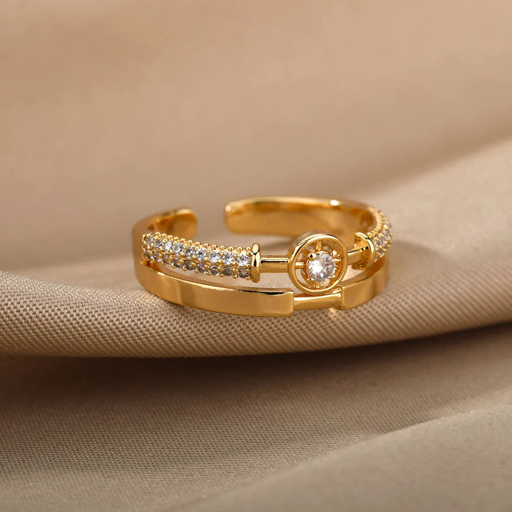 Starlight Zircon Ring