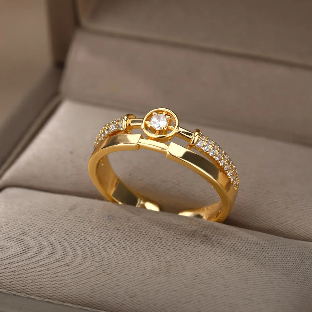 Starlight Zircon Ring