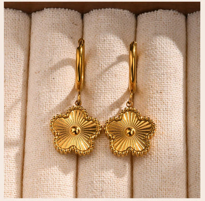 Flower Drop Earrings for Women