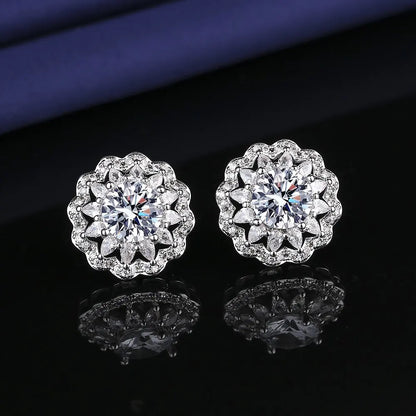 Valuable Lab Diamond Jewelry Set 925 Sterling Silver Party Wedding Rings Earrings Necklace for Women Moissanite Bridal Jewelry