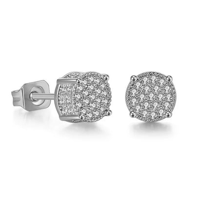 Fancy Round Shaped Stud Earrings