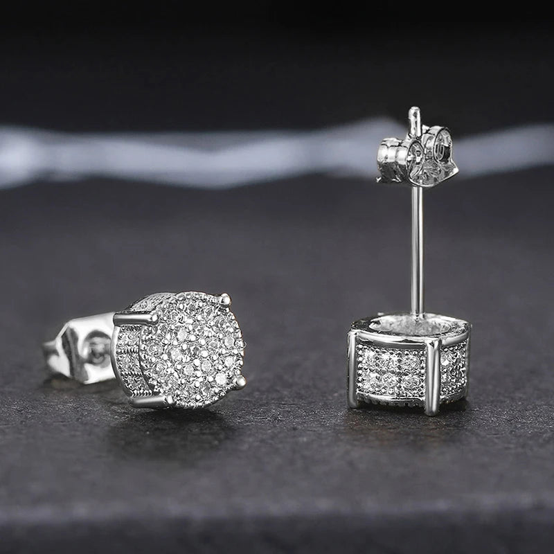 Fancy Round Shaped Stud Earrings