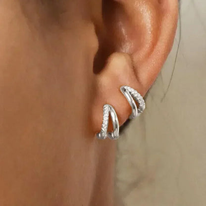 3 Piece Fashion Star Drop Earrings Set