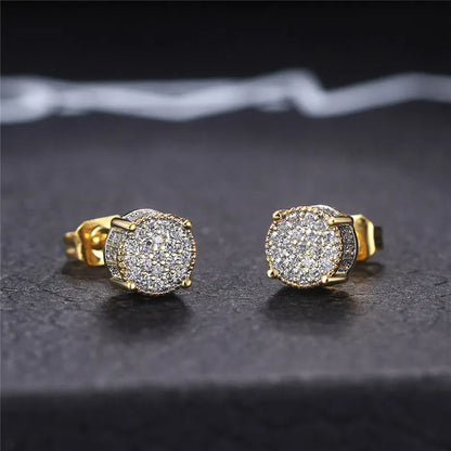 Fancy Round Shaped Stud Earrings