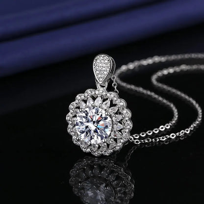 Valuable Lab Diamond Jewelry Set 925 Sterling Silver Party Wedding Rings Earrings Necklace for Women Moissanite Bridal Jewelry