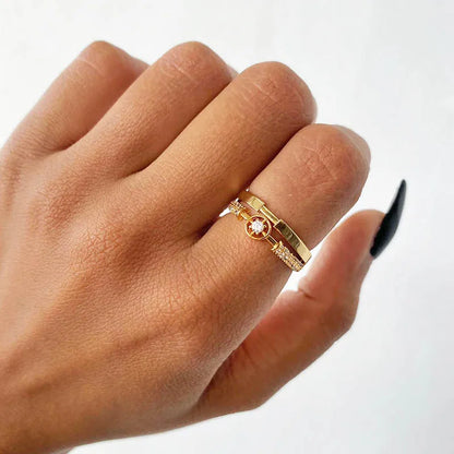 Starlight Zircon Ring