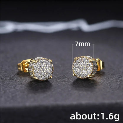 Fancy Round Shaped Stud Earrings