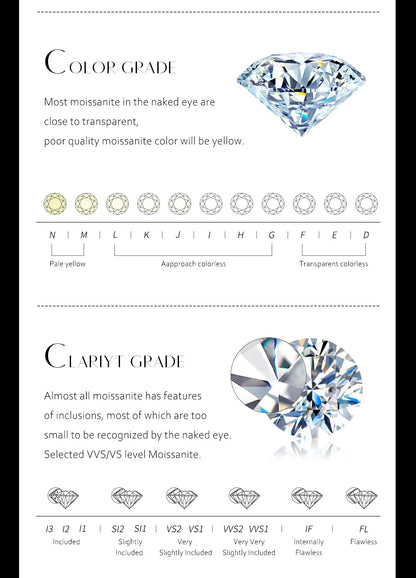 100% S925 Sterling Silver 2-6mm Real Moissanite Tennis Bracelet for Women Wedding Jewelry Christmas Exquisite Gift