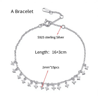 HORRIPAL D VVS1 Moissanite Tennis Bracelets For Women 925 sterling Silver GRA High quality Party Hot Seller Fashion Jewelry Gift