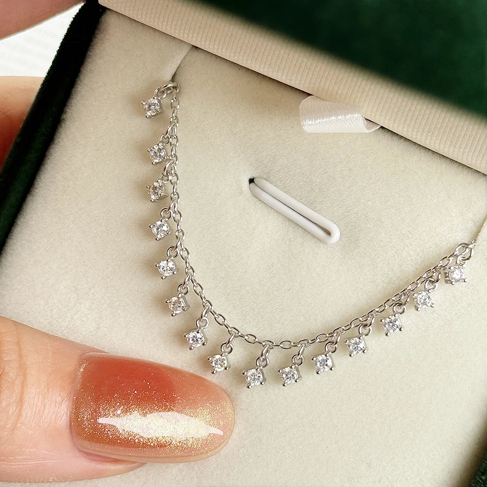 HORRIPAL D VVS1 Moissanite Tennis Bracelets For Women 925 sterling Silver GRA High quality Party Hot Seller Fashion Jewelry Gift