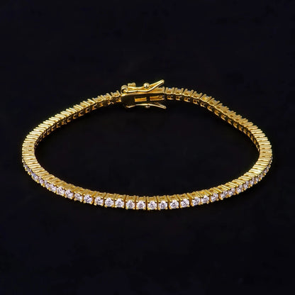 100% S925 Sterling Silver 2-6mm Real Moissanite Tennis Bracelet for Women Wedding Jewelry Christmas Exquisite Gift