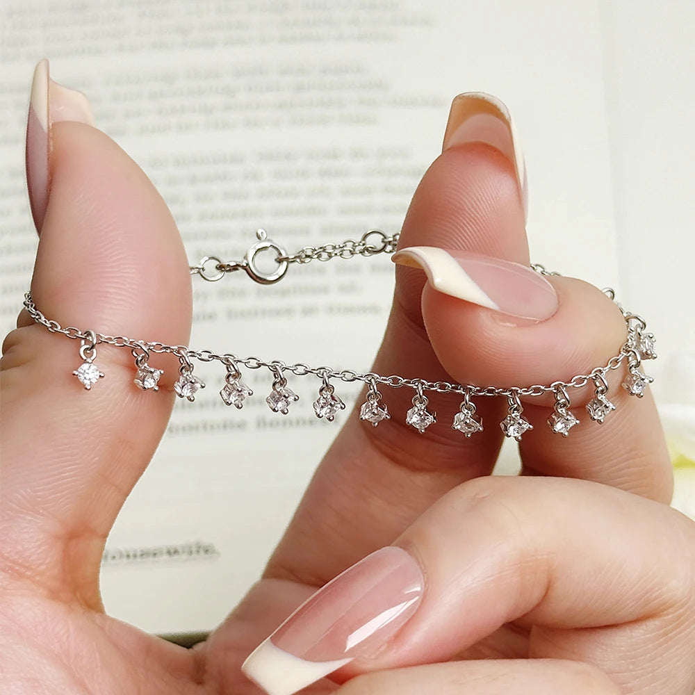 HORRIPAL D VVS1 Moissanite Tennis Bracelets For Women 925 sterling Silver GRA High quality Party Hot Seller Fashion Jewelry Gift