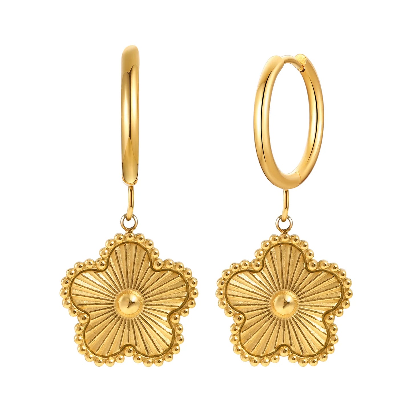 Flower Drop Earrings for Women