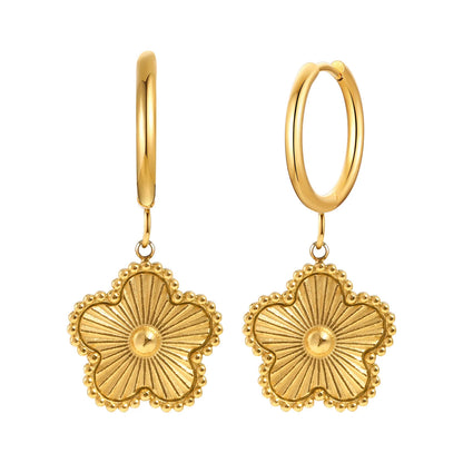 Flower Drop Earrings for Women