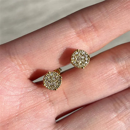 Fancy Round Shaped Stud Earrings