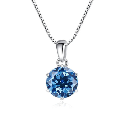 Butterflykiss 1 CT Real Moissanite Pendant Necklace For Women Top Quality 925 Sterling Silver Wedding Party Bridal Fine Jewelry