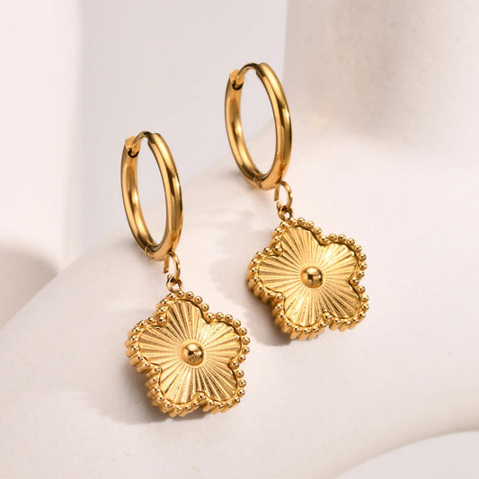Flower Drop Earrings for Women